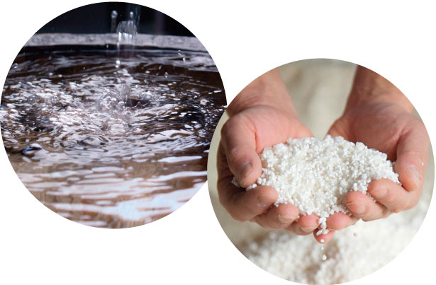 百年水と契約栽培米